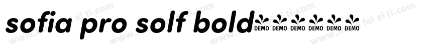 sofia pro solf bold字体转换
